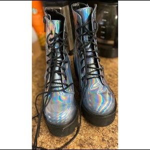 Current mood holographic boots